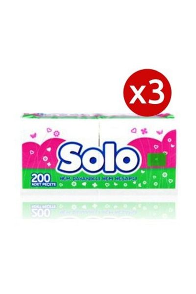 Solo 200 Aid Napkins - Pack of 3