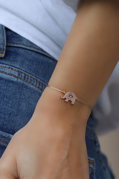 Garvin İstanbul Fil Krem Ip Bileklik