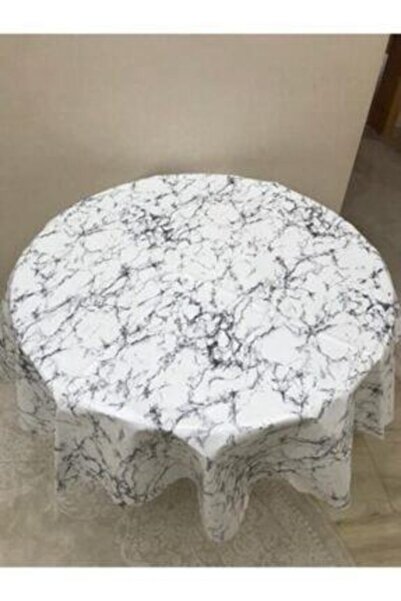 yukselhalimefrusat مفرش طاولة بيضاوي PVC مبطن قابل للمسح 140*200 سم