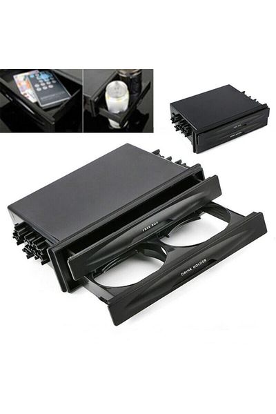 Autoline Universal Cup Holder + Drawer Pocket Slot