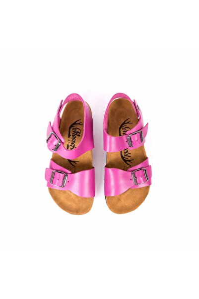 Moosefield Genuine Leather Pink Women's Sandals