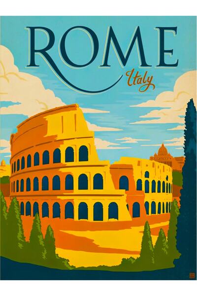 Vera Buzdolabı Magneti Avrupa Şehirleri Roma