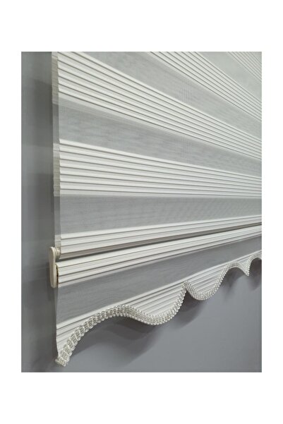 BBB Dar Pliseli Zebra Stor Perde Krem Mz321