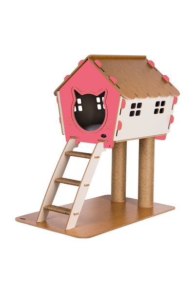 Patihomes سلم Xl بيت القطط مع خدش