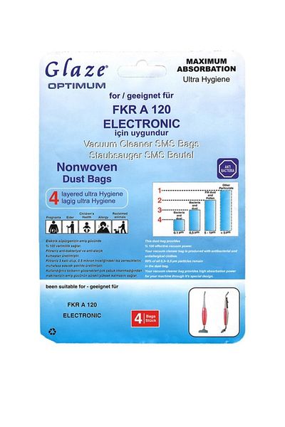 Arçelik Vestel Lightning Pattern Compatible Vacuum Cleaner Bag - 25 Pieces