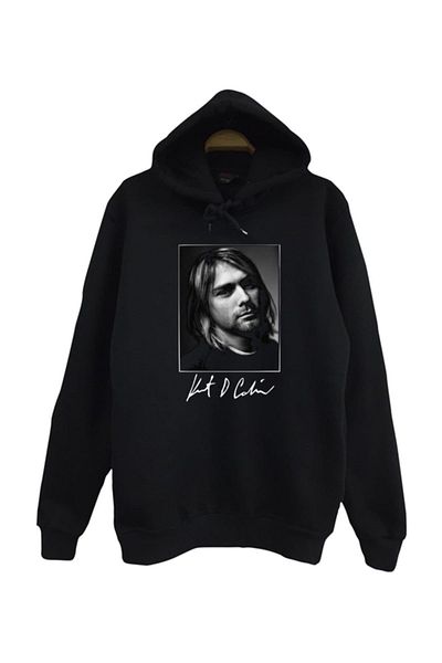 fame-stoned Суичър с качулка с щампа Nirvana-wolf Cobain