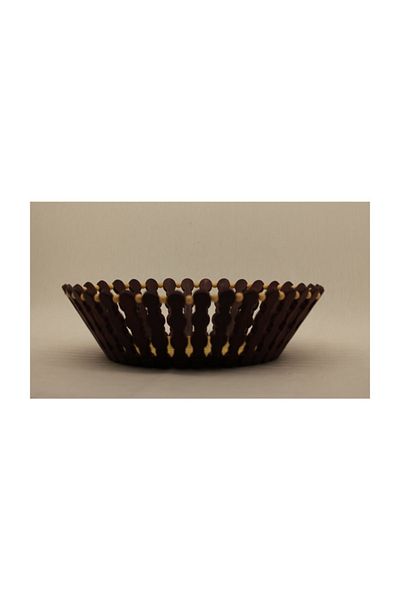 Penguen Brown 28 Cm Round Bread Basket