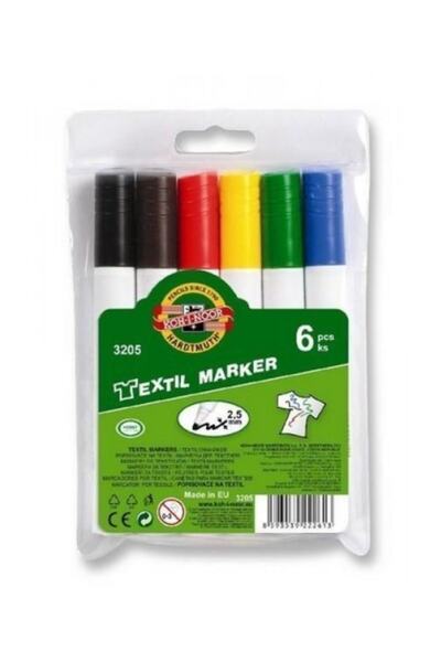 Koh-i Noor Koh-ı-noor 3205 Textile Pen 6 Χρώματα