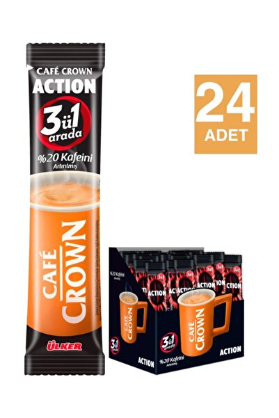 Cafe Crown 3'ü 1 Arada Action 18 Gr X 24 Adet