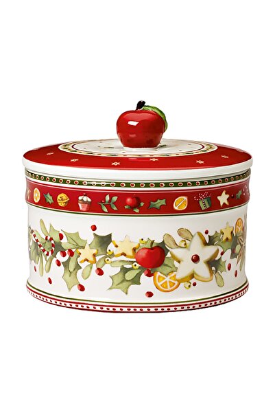Villeroy & Boch Winter Bakery Kapaklı Porselen Kavanoz 13 cm