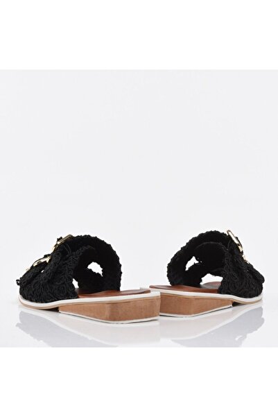 Hotiç Siyah Yaya Kadın Sandalet & Terlik