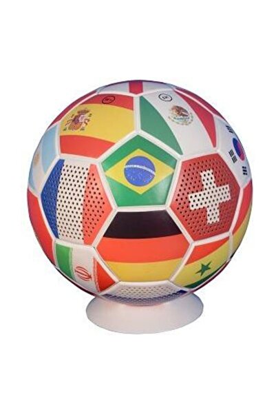 Doppler Futbol Topu Bluetooth Kablosuz Hoparlör Büyük Boy Ülkeler Bayraklı