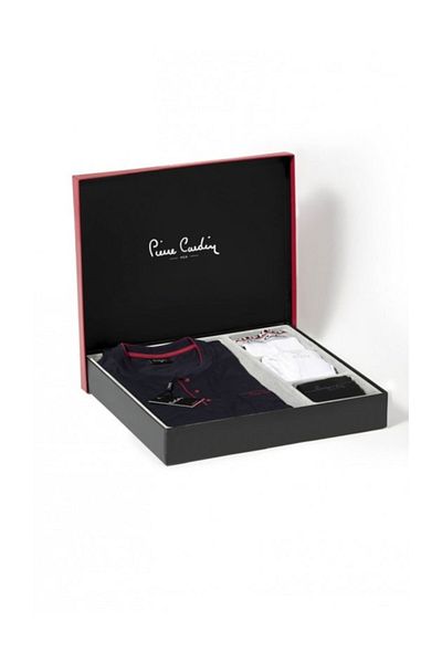Pierre Cardin Ανδρικό Navy Blue Groom Dowry Πυτζάμες Κάλτσες Αθλητικό Σετ μπόξερ