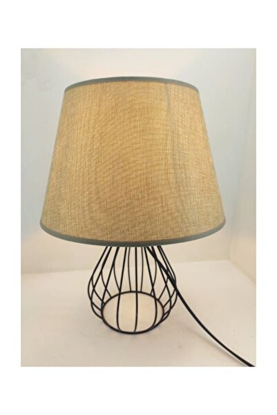 365GUNSERİSONU ريفي قفص معدني الحديد المطاوع الساق البني النسيج رئيس مصباح طا...