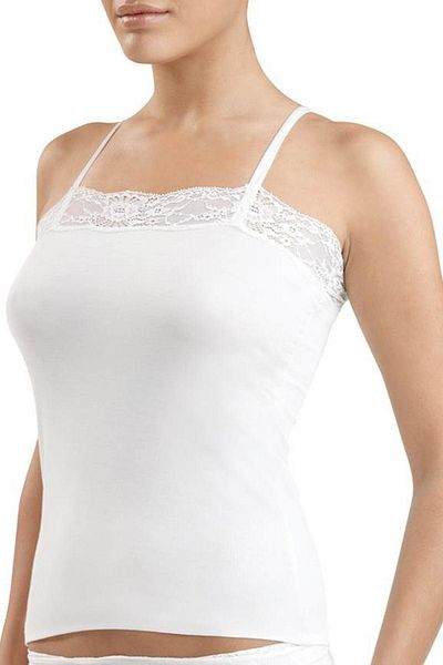 Blackspade Γυναικείο Comfort Tank Top με λευκή δαντέλα - 1347