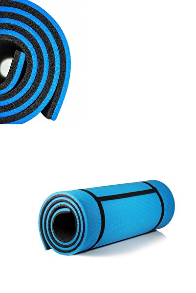 Leyaton Pilates Minderi Yoga Mat Fitness Egzersiz Minderi Mavi Siyah