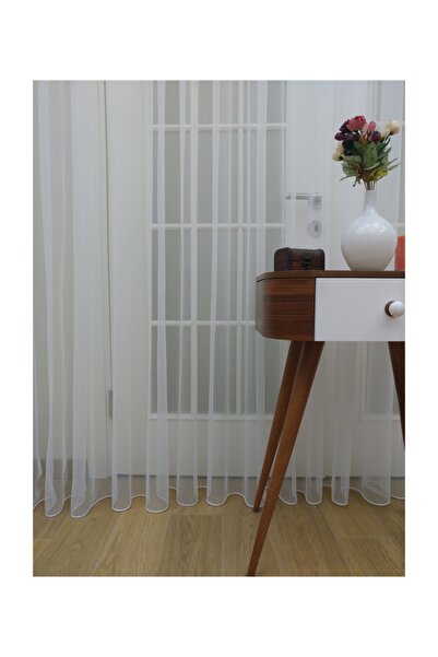 Esse Home Grek Tül Perde - Petek Zemin , Sık Pile, 1/3