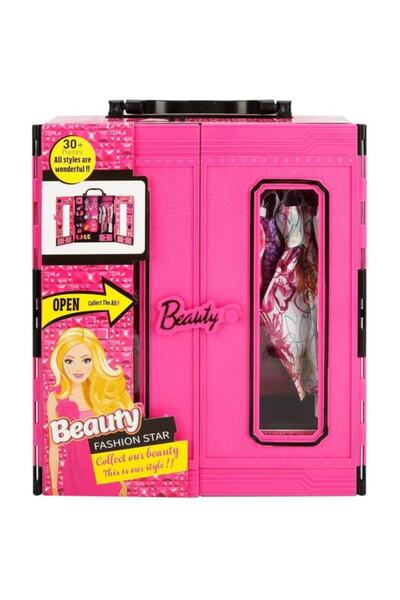 Kayyum Oyuncak Beauty Fashion Star Çantalı Elbise Gardrobu