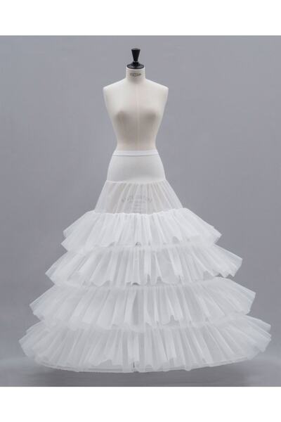 MK MODA ATELİER Jupon Tarlatan Femei 4 șiruri cu volan - Jp-6106C