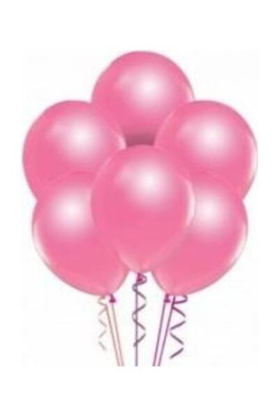 TATLI GÜNLER Metalik Pembe Balon 10 Lu Paket