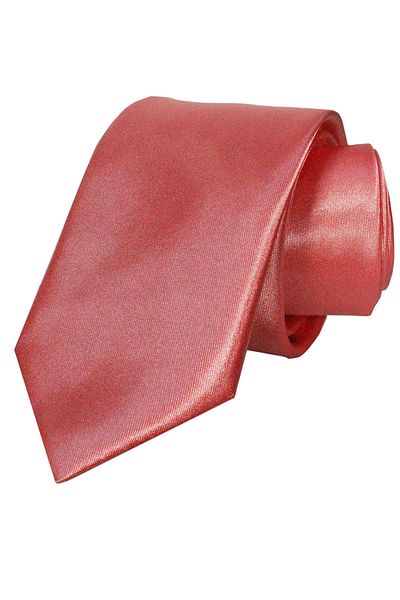 Varetta Ανδρική γραβάτα Vermilion Pink Slim Fit με μαντήλι