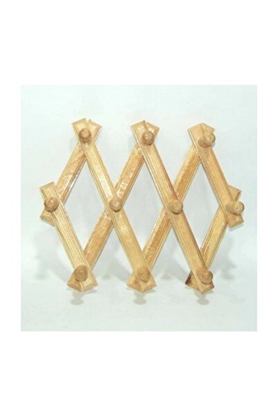 Modatools Κρεμάστρα Ξύλινη κρεμάστρα Κρεμάστρα ακορντεόν με 10 πόμολα Κρεμάστ...