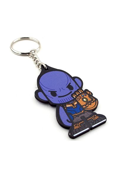 Solfera Marvel Comics Thanos Avengers MDF Wooden Keychain - Kc794