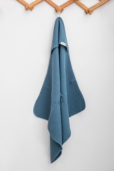 Caline Baby 4 Layer Muslin Swaddle 75x75cm - Navy