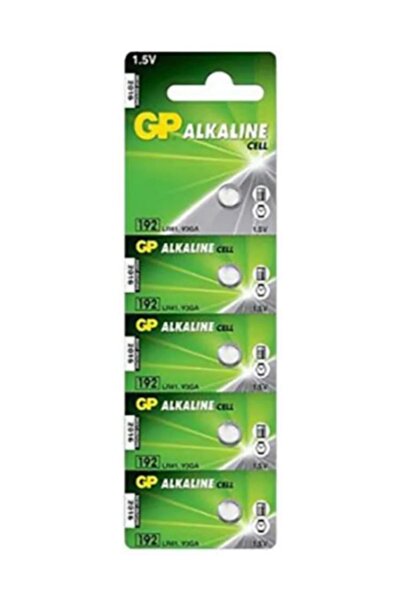 GP Batteries 5 Adet Gp Ag3 Lr41 392a Alkalin V3ga 5li Düğme Pil(192 SR 41 TER...