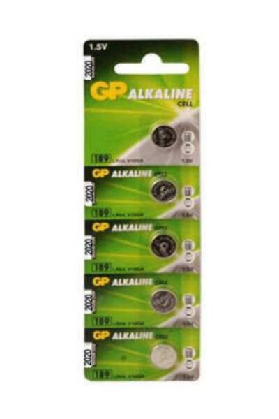 GP 5 Adet Düğme Pil  189 V10ga  Lr54 Ag10 Sr Lr 1130