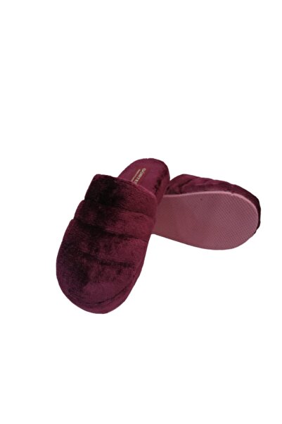 gürter Жіночі бордові плюшеві домашні капці G072-10
