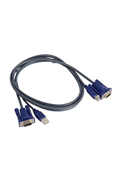 Alfais 4535 Usb Kvm Switch Vga Yazıcı Adaptör Kablosu