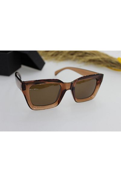 ModaLand Square Women's Tan Color Sunglasses