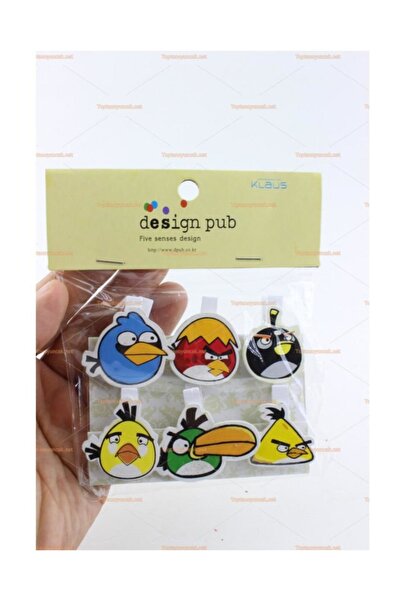 EventPartyStore Angry Birds Dekoratif Mandal 6'lı