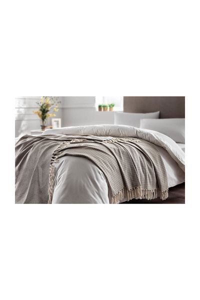 Taç Bella Decorative Blanket Beige Double 200x230