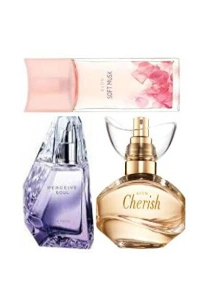 AVON Perceive Soul Edp Bayan Parfüm 50 Ml + Cherish + Soft Musk Bayan
