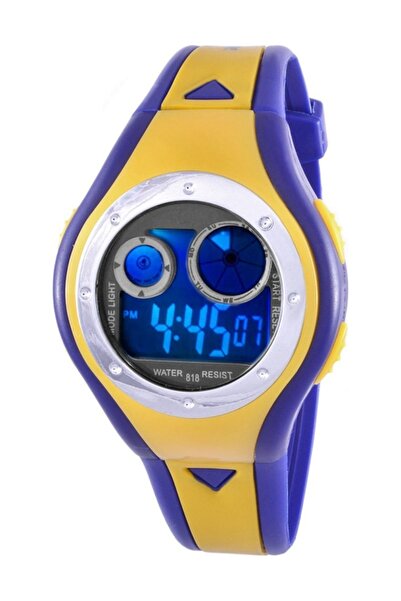 RoseRoi Çocuk Kol Saati Renk Değiştiren Su Geçirmez Sarı Lacivert Taraftar Saat
