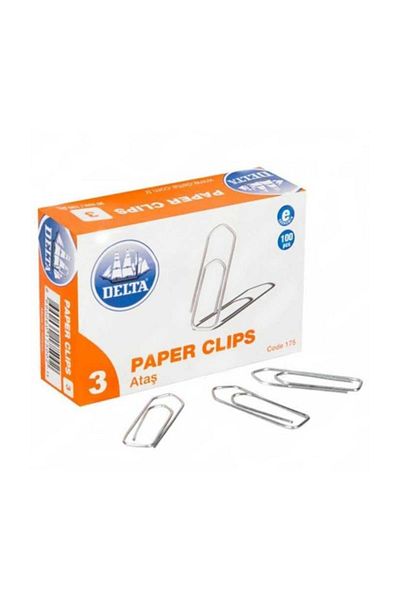 Delta Paperclip Paper Clip No:3 10 Pieces
