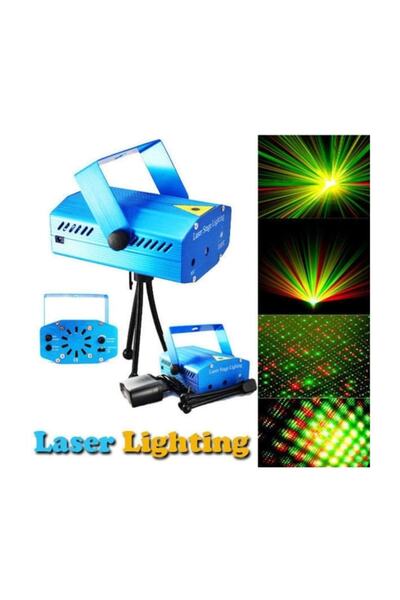 pazariz Mini Sahne Disko Lazer Işığı Ayaklı Asmalı Projektör