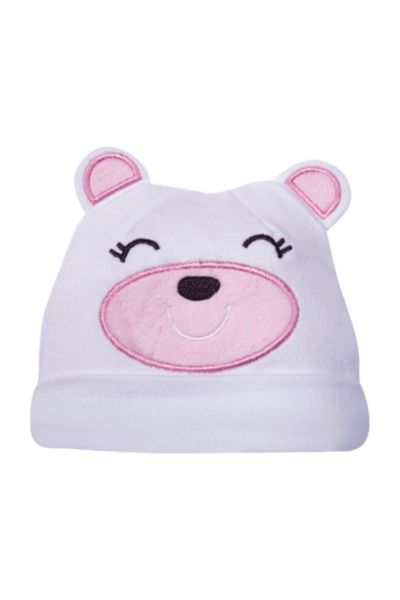 Sevi Bebe Baby Girl Teddy Bear Hat