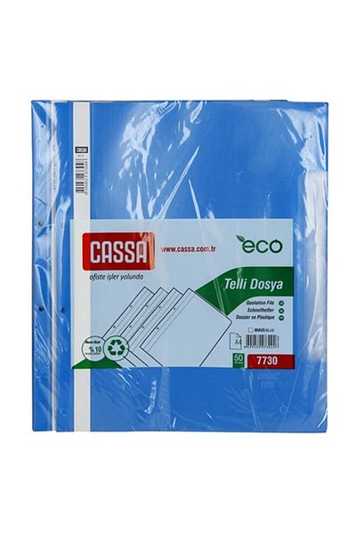Cassa ملف سلكي أزرق - عبوة تحتوي على 50 قطعة