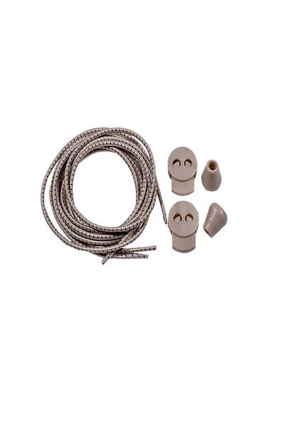 Dopar Lucky Beige Smart Locking Shoelaces Elastic Dotted Laces 100 Cm