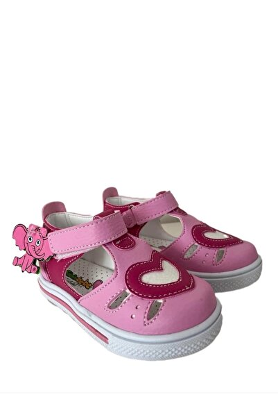 Şirin Bebe Şirinbebe Tam Ortopedik Günlük Pembe Kalpli Ilkadım Ayakkabı