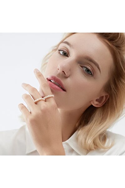 monalisatoka Kadın 2'li Cam Inci Yüzük