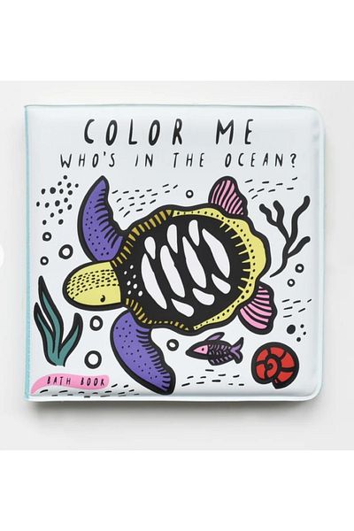 Wee Color Me: Who Is in the Ocean? Bathroom Picture Game Book