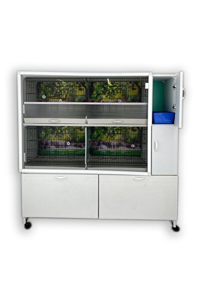 İstanbul Kafes - Model M52d - Pvc Kuş Dolabı – Dolap Kafes – Pvc Kafes – Salma Kafes (MONTAJLI KURULU GÖNDERİM)