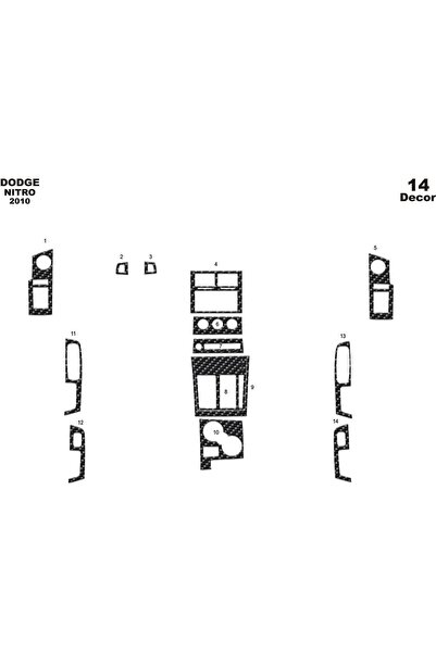 meriç cockpit design ميريتش ®   دودج نيترو توربيدو امامي مطلي اسود لامع 14 قط...