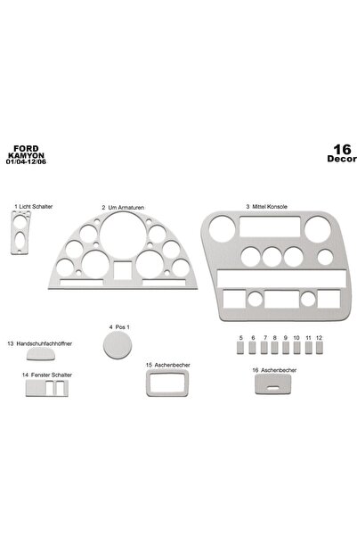 meriç cockpit design ميريتش ®   صندوق قفازات أمامي من الألومنيوم مطلي بـ Ford...
