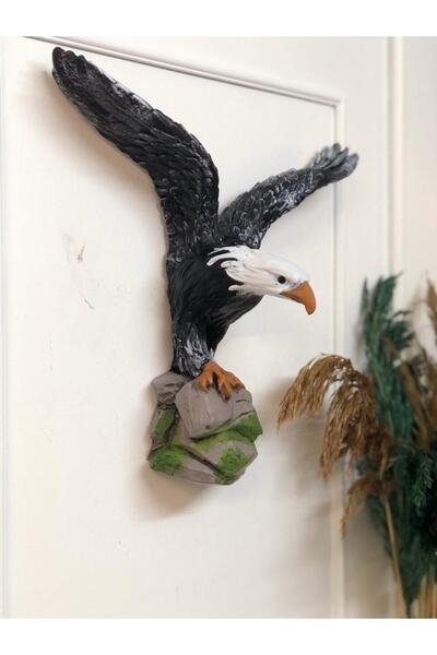 Dekoromi Dekoratif Duvar Kartal Büstü Heykeli (35X34CM)