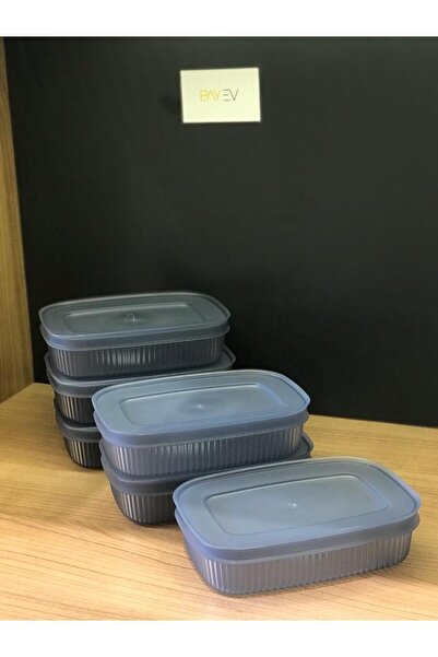 Bayev 6-Piece 600 Ml Mini Storage Container with Lid - Breakfast - Refrigerator Container 600ml Kitchen Organizer